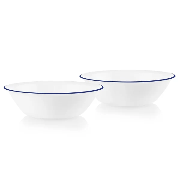 1139452_CO_Tabletop_Silo_Square_Brilliant-Blue_2qt-Bowl-2pk Brilliant Blue Banded 2-quart Serving Bowls, 2-pack