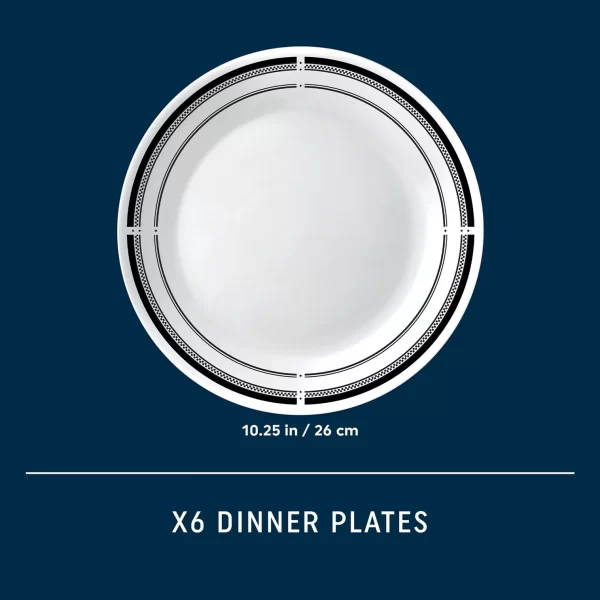 Brasserie 10.25" Dinner Plates, 6-pack